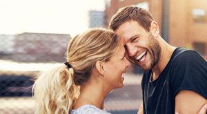 A Boy and a Girl Smiling